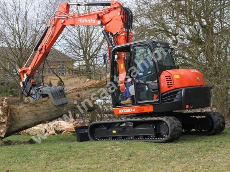Kubota KX080-4 - 2018 model paletli ekskavatör