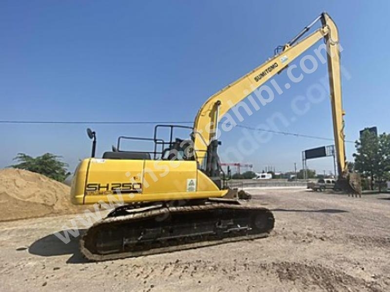 Sumitomo sh250-5 20 metre uzun Bom paletli ekskavatör boramakine