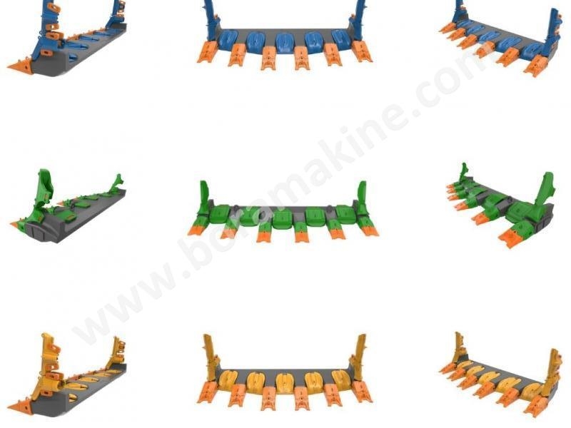 Halatlı kepçeler Dragline buckets Konvansiyonel Kovalar, Konik Kovalar, Kemersiz Kovalar ve Sualtı Kovaları