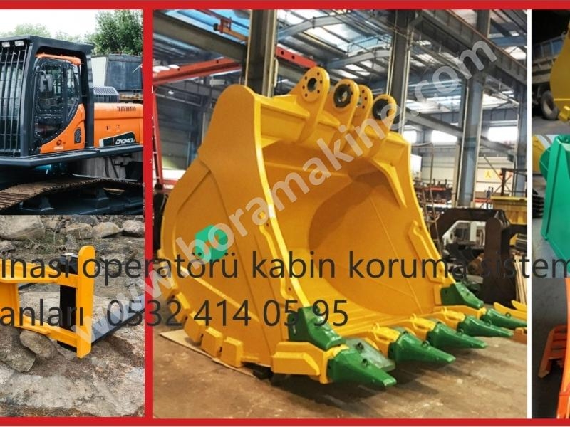 iş makinası operatörü kabin koruma sistemleri ve Ataşmanları bizden sorulur. 0532 414 05 95