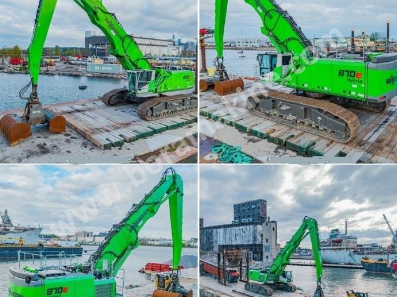 Sennebogen 870E Hybrid zorlu port elleçleme için gerçek bir güç merkezidir.