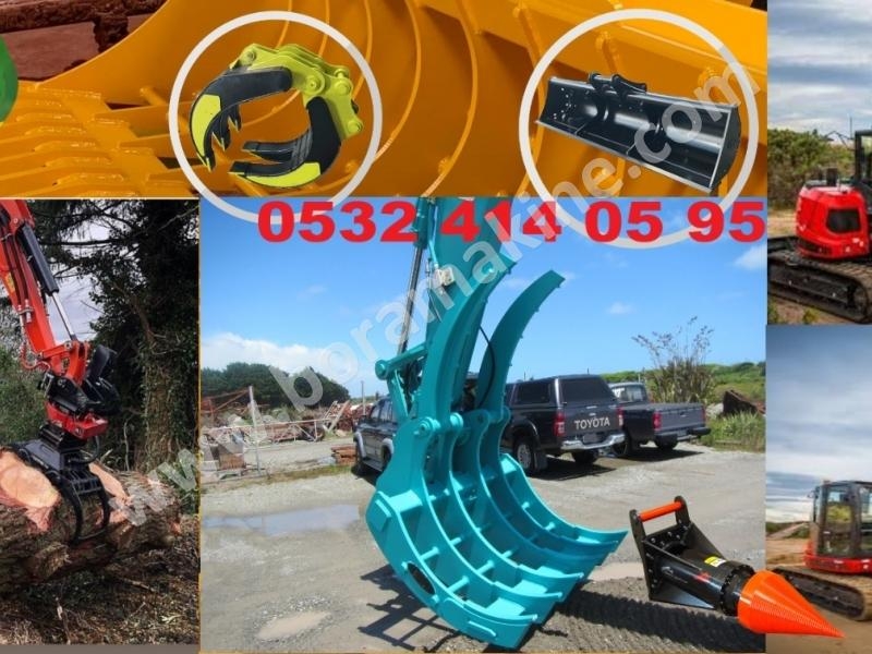 KOMATSU DOOSAN JCB KOBELCO VOLVO SANY Ekskavatör ve Beko Loderler için  makine Ataşmanları