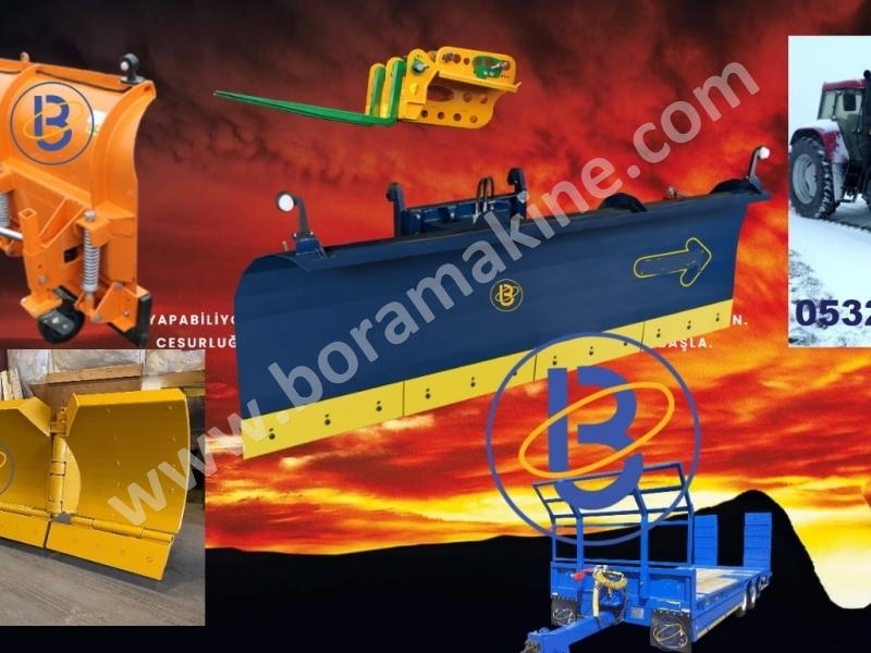 Hidromek Beko Loder(Kazıcı-Yükleyici) Ve Ekskavatör Kar Küreme Bıçağı Kar Küreme  Aracı Boramakine'den