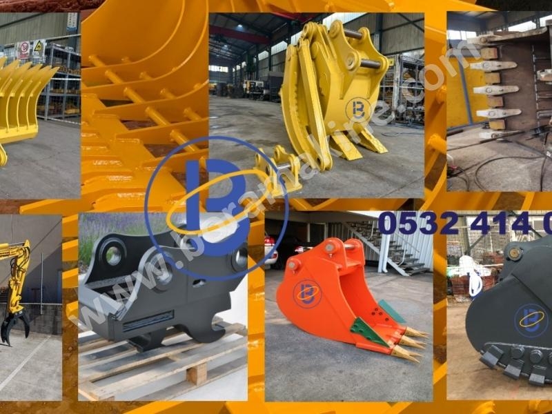 Hitachi ZX300 Ekskavatör Kova, Kuyukap, Tomruk Ataşmanları Ve İş Makinaları Ataşmanları