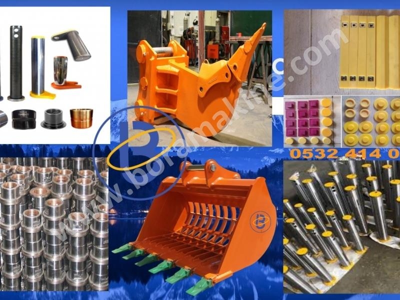 Kubota KX037-4 Mini Ekskavatör İçin Pim, Burç, Kova, Riper, Fiber Ayaklar Ve İş Makineleri Ataşmanları Bizden Sorulur