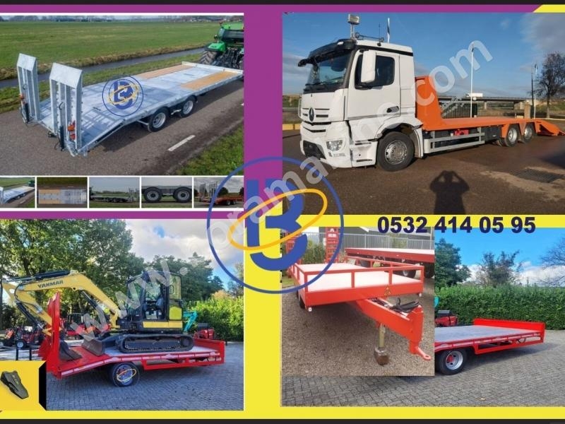 Naklet Lowbet Mini İş Makineleri Taşıma Sistemleri Römorklar