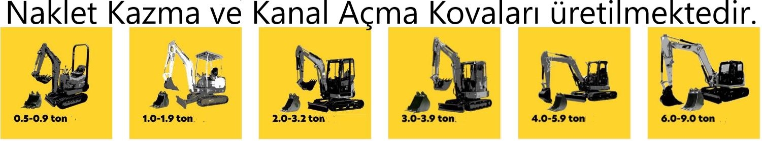 Ekskavatör ağırlık sınıfınızı seçin